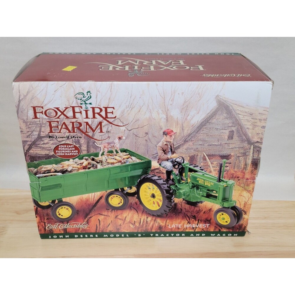 John Deere Model B Tractor And Wagon Lowell Davis FOXFIRE FARM New Open Box